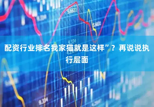 配资行业排名我家猫就是这样”？再说说执行层面